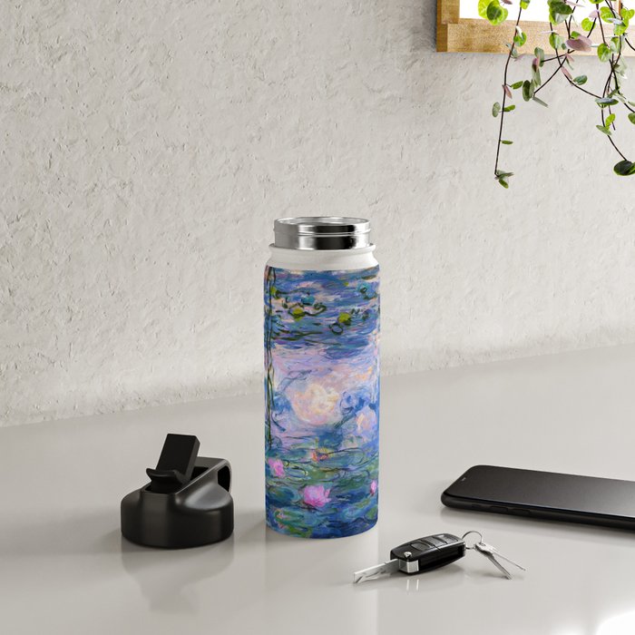 Claude Monet "Water Lilies(NymphÃ©as)" (9) 1916-19.jpg Water Bottle Gallery Image 5