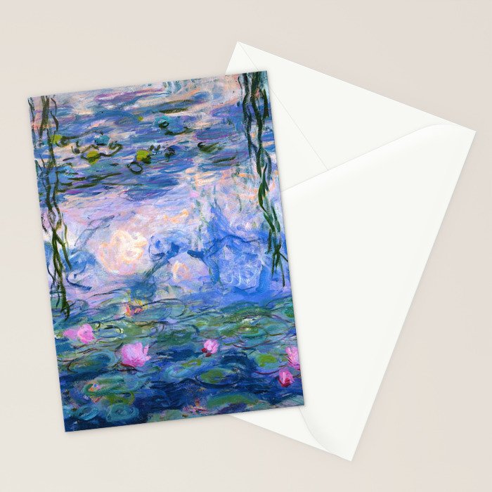 Claude Monet "Water Lilies(NymphÃ©as)" (9) 1916-19.jpg Stationery Card Gallery Image 2