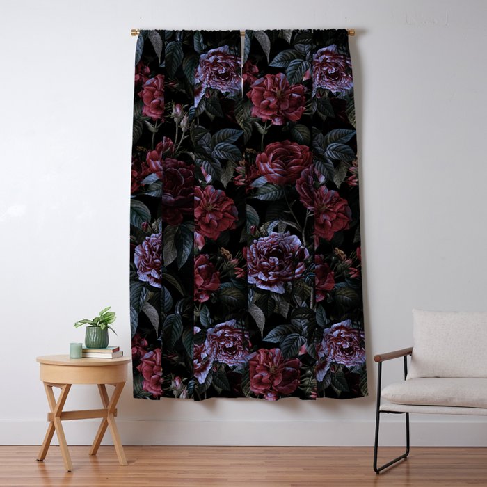 Roses Moon Garden Window Curtain Gallery Image 5