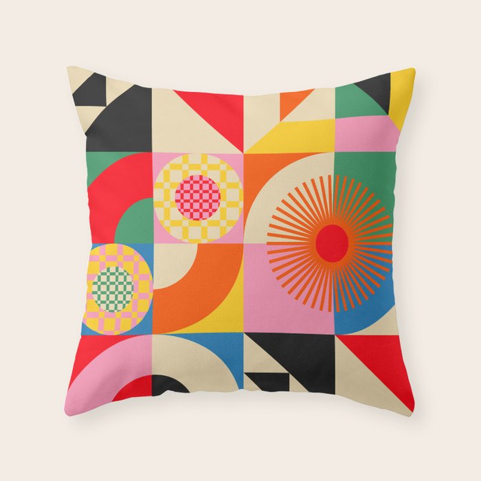 Happy Day Throw Pillow Gallery Image 1