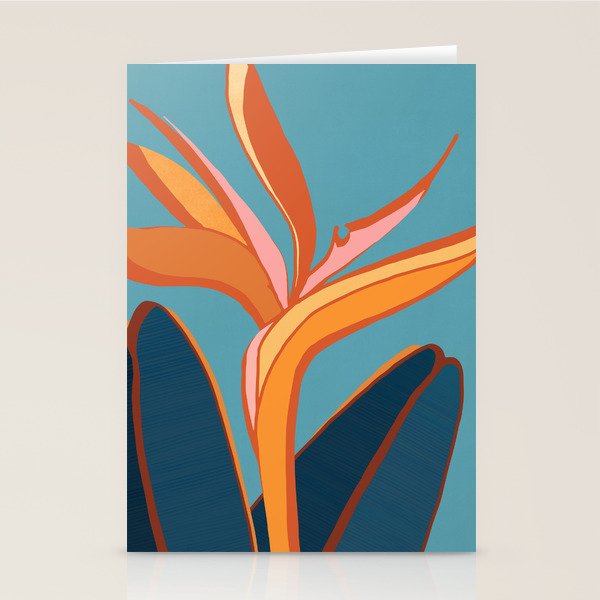 Bird of Paradise Tropical Plant  Stationery Card Gallery Image 1