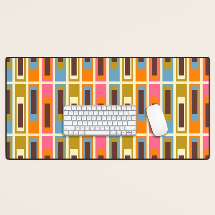 Geometric Mid Century Modern Eclectic Lexington Ave Pattern Desk Mat Gallery Image 1