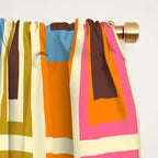 Geometric Mid Century Modern Eclectic Lexington Ave Pattern Window Curtain Gallery Image 2