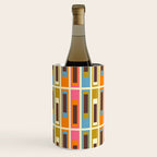 Geometric Mid Century Modern Eclectic Lexington Ave Pattern Wine Chiller Gallery Image 2