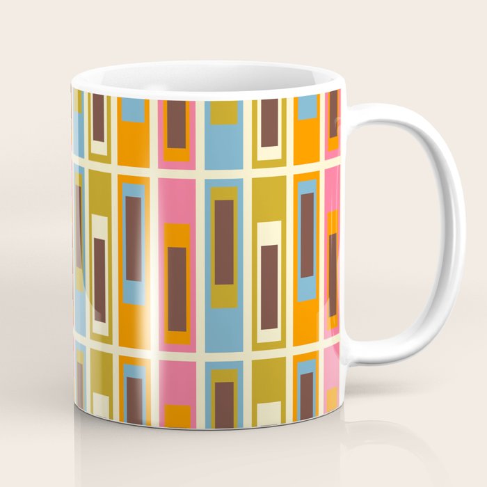 Geometric Mid Century Modern Eclectic Lexington Ave Pattern Coffee Mug Gallery Image 1