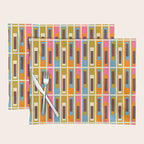 Geometric Mid Century Modern Eclectic Lexington Ave Pattern Placemat Gallery Image 1