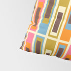 Geometric Mid Century Modern Eclectic Lexington Ave Pattern Pillow Sham Gallery Image 4
