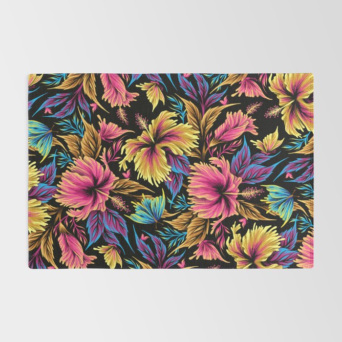 Hibiscus Butterflies - Multicolor Rug Gallery Image 2