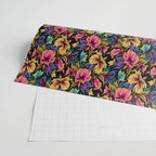 Hibiscus Butterflies - Multicolor Wrapping Paper Gallery Image 2