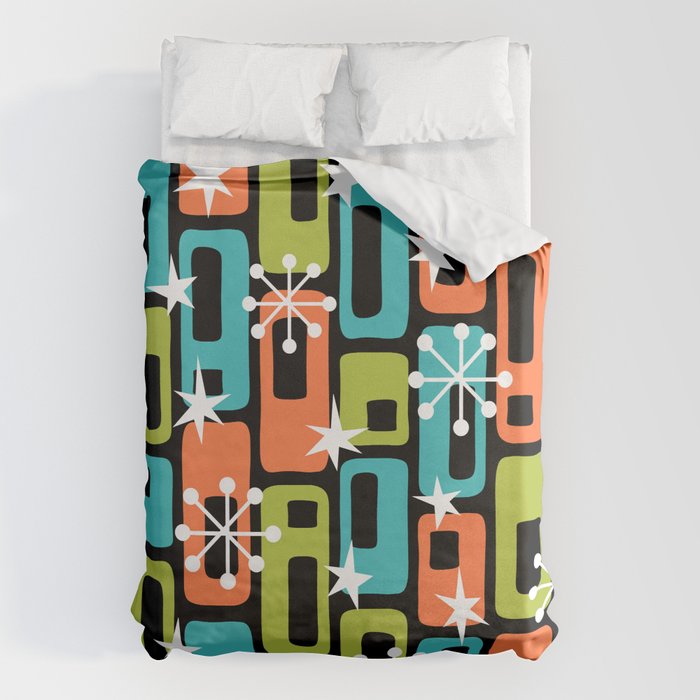Mid Century Modern Atomic Sparkles 244 Duvet Cover Gallery Image 6