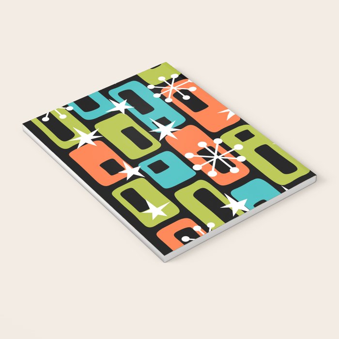 Mid Century Modern Atomic Sparkles 244 Notebook Gallery Image 3