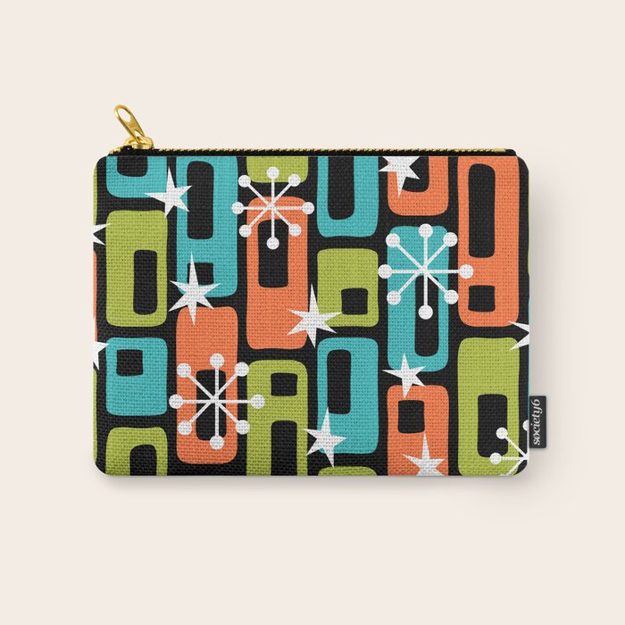 Mid Century Modern Atomic Sparkles 244 Carry All Pouch Gallery Image 1