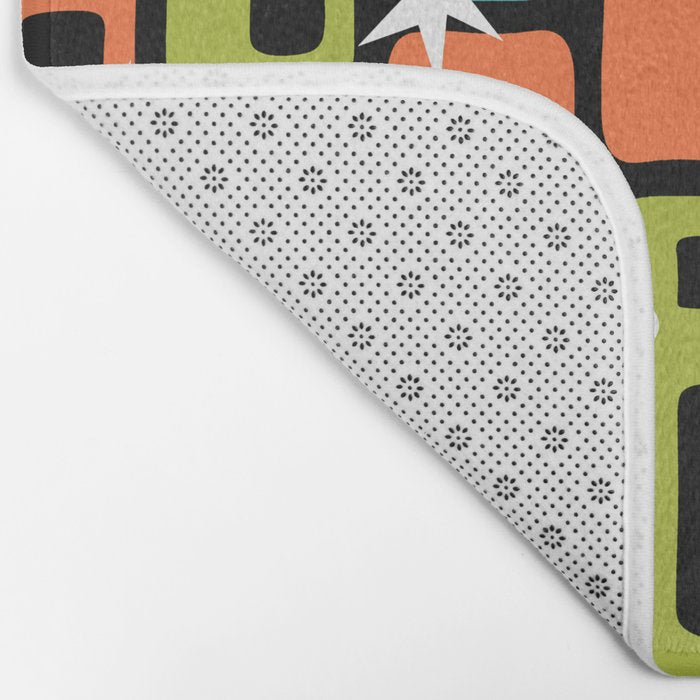 Mid Century Modern Atomic Sparkles 244 Bath Mat Gallery Image 2