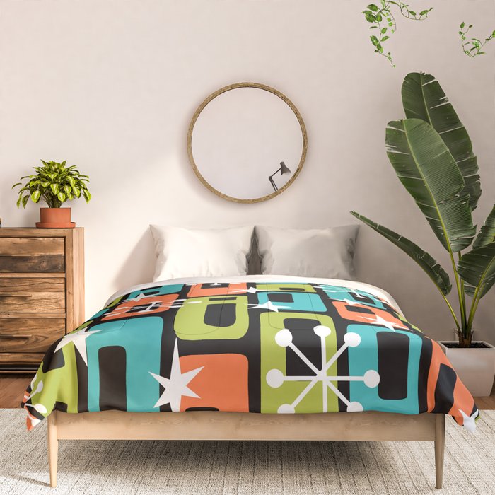 Mid Century Modern Atomic Sparkles 244 Comforter Gallery Image 3