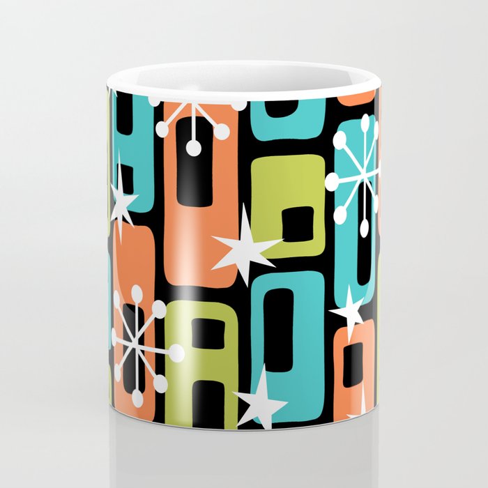 Mid Century Modern Atomic Sparkles 244 Coffee Mug Gallery Image 4
