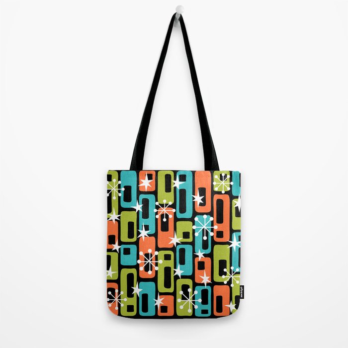 Mid Century Modern Atomic Sparkles 244 Tote Bag Gallery Image 2