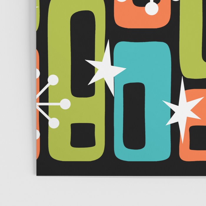 Mid Century Modern Atomic Sparkles 244 Poster Gallery Image 3