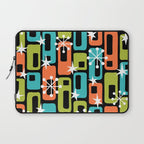 Mid Century Modern Atomic Sparkles 244 Laptop Sleeve Gallery Image 1