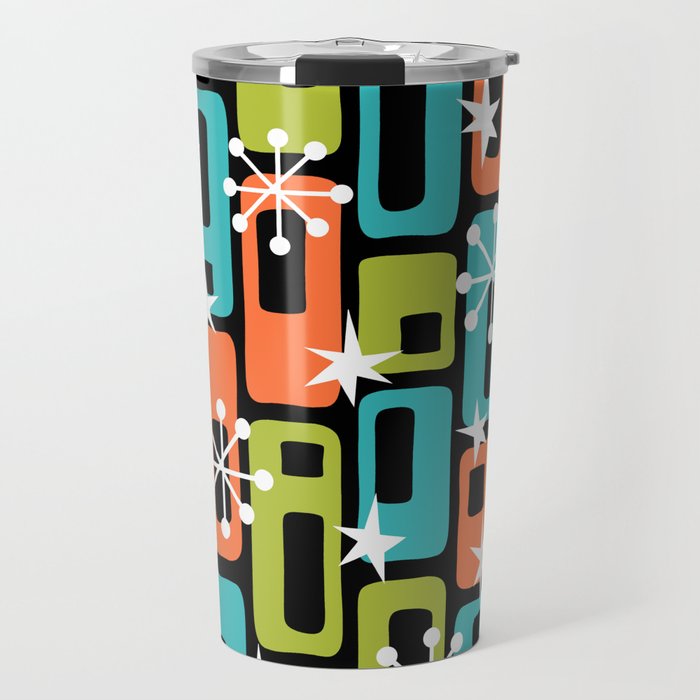 Mid Century Modern Atomic Sparkles 244 Travel Mug Gallery Image 1