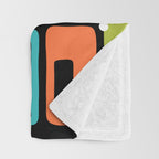 Mid Century Modern Atomic Sparkles 244 Throw Blanket Gallery Image 3