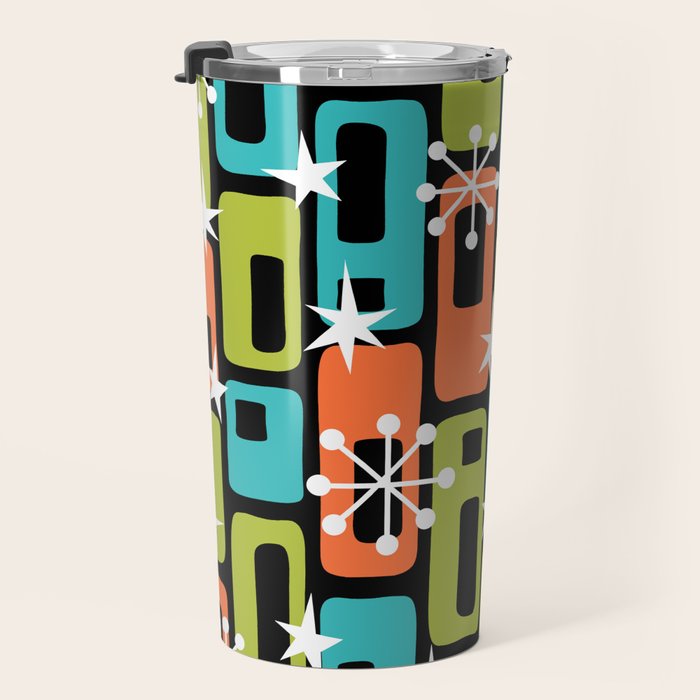 Mid Century Modern Atomic Sparkles 244 Travel Mug Gallery Image 3