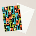 Mid Century Modern Atomic Sparkles 244 Stationery Card Gallery Image 2