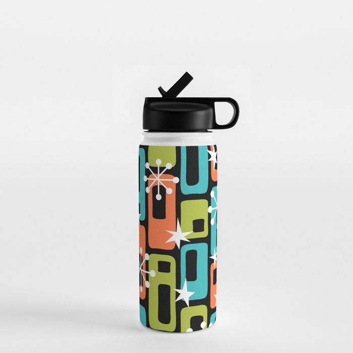 Mid Century Modern Atomic Sparkles 244 Water Bottle Gallery Image 1