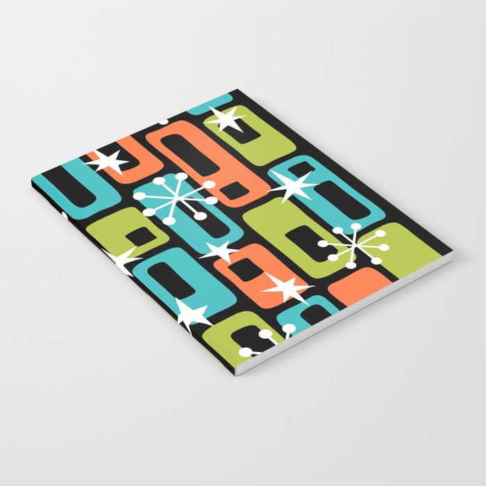 Mid Century Modern Atomic Sparkles 244 Notebook Gallery Image 2