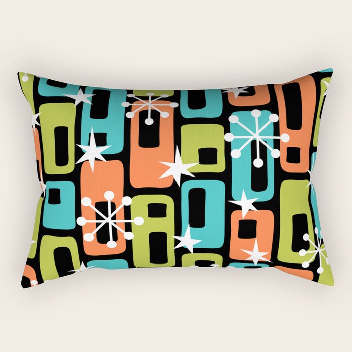 Mid Century Modern Atomic Sparkles 244 Rectangular Pillow Gallery Image 1