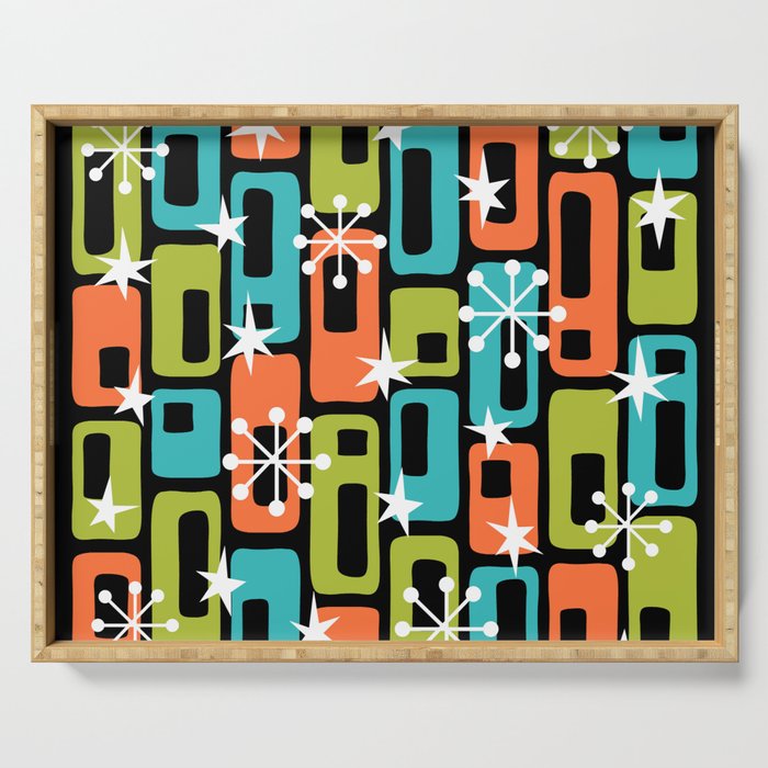 Mid Century Modern Atomic Sparkles 244 Serving Tray Gallery Image 1
