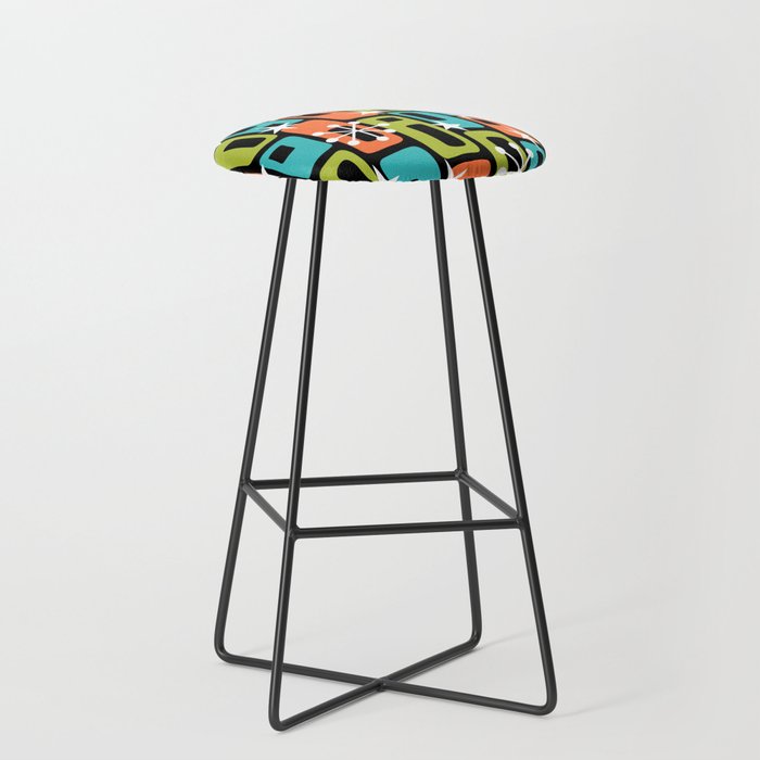 Mid Century Modern Atomic Sparkles 244 Stool Gallery Image 1
