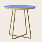 Sagittarius Zodiac Star Constellation Line Art Bright Blue Side Table Gallery Image 1