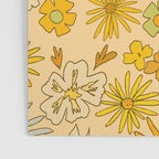 flower power wildflowers brown // retro art by surfy birdy Poster Gallery Image 3