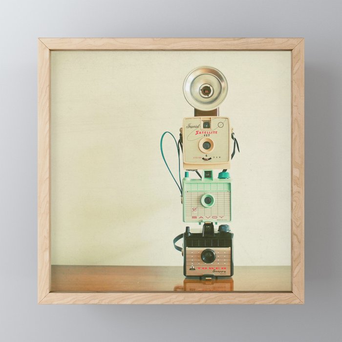 Tower of Cameras Mini Art Print Gallery Image 1