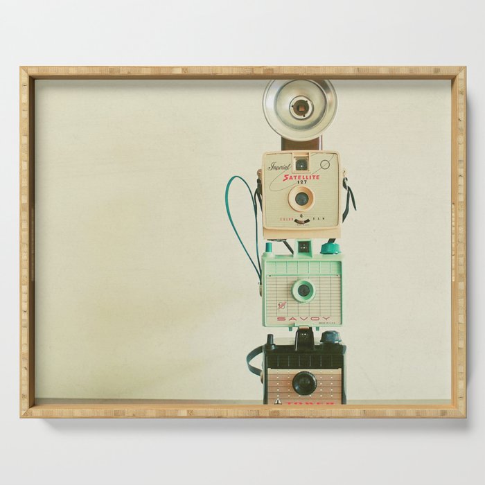 Tower of Cameras Serving Tray Gallery Image 1