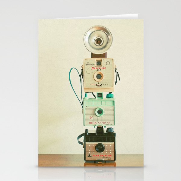 Tower of Cameras Stationery Card Gallery Image 1