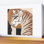Abstract Art Tiger Wall Mural Gallery Image 2