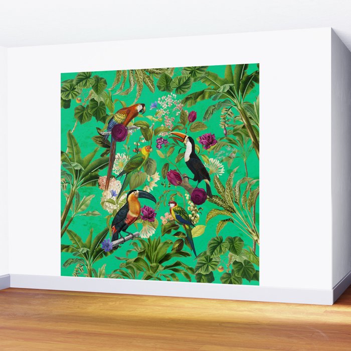 Toucan Jungle Wall Mural Gallery Image 2