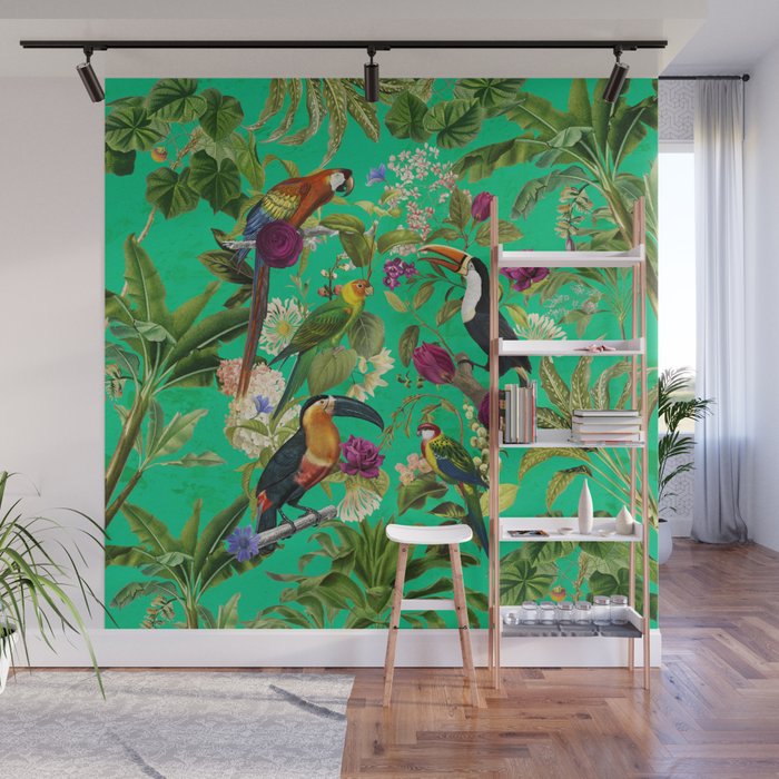 Toucan Jungle Wall Mural Gallery Image 1
