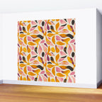 Abstract colorful flower art pattern Wall Mural Gallery Image 2