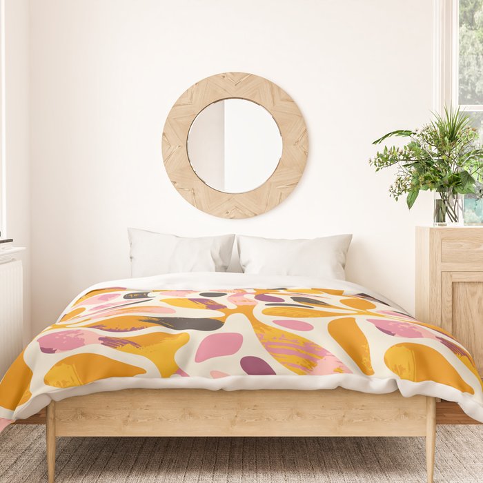 Abstract colorful flower art pattern Duvet Cover Gallery Image 3