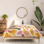 Abstract colorful flower art pattern Comforter Gallery Image 3