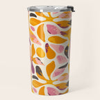 Abstract colorful flower art pattern Travel Mug Gallery Image 2