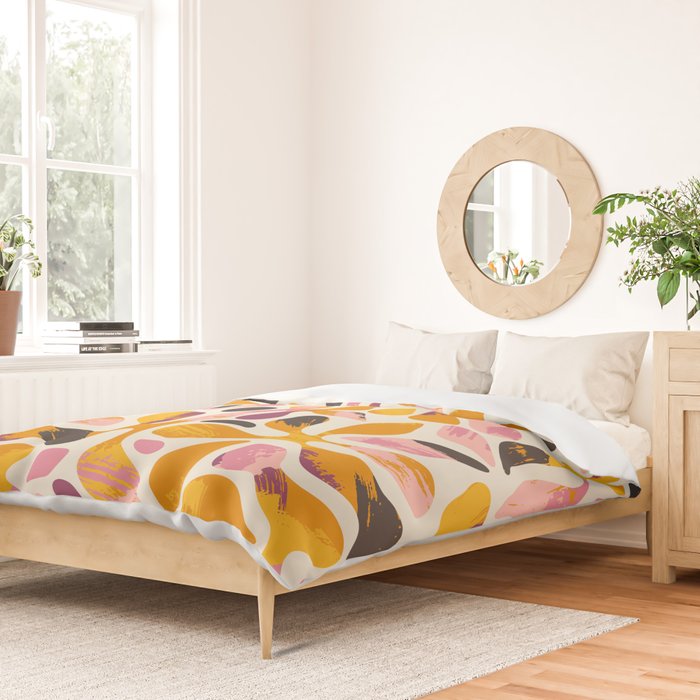 Abstract colorful flower art pattern Duvet Cover Gallery Image 2