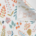Botanical Harmony | Floral Vintage Plants Colorful Leaves | Autumn Spring Nature Bohemian Chic Wall Tapestry Gallery Image 3