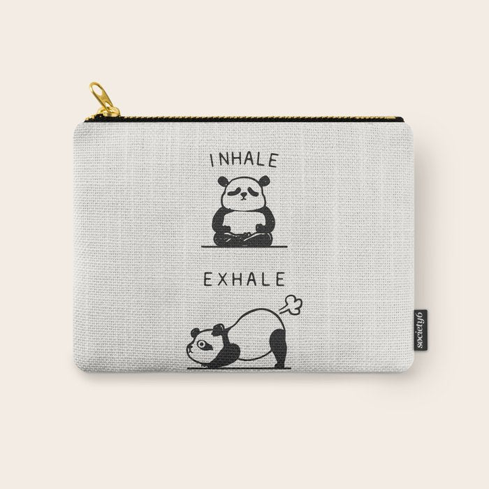 Inhale Exhale Panda Carry All Pouch Gallery Image 1