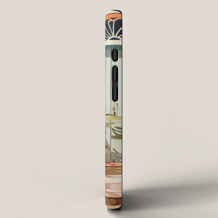 Villa Courtyard Mediterranean Art iPhone Case Gallery Image 2