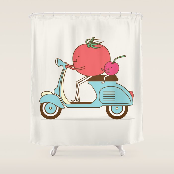 Cherry Tomato Shower Curtain Gallery Image 1