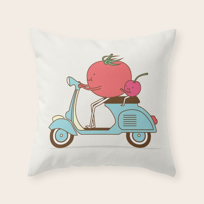 Cherry Tomato Throw Pillow Gallery Image 1