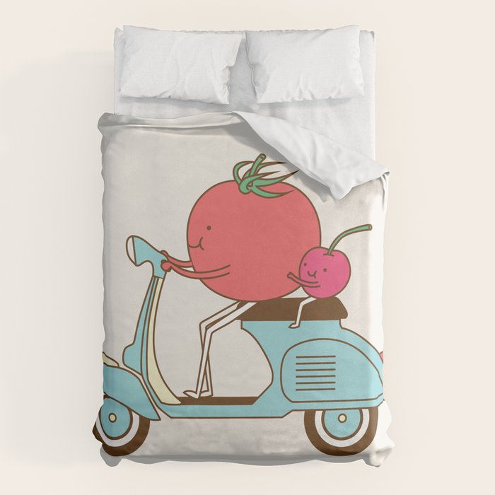 Cherry Tomato Duvet Cover Gallery Image 1